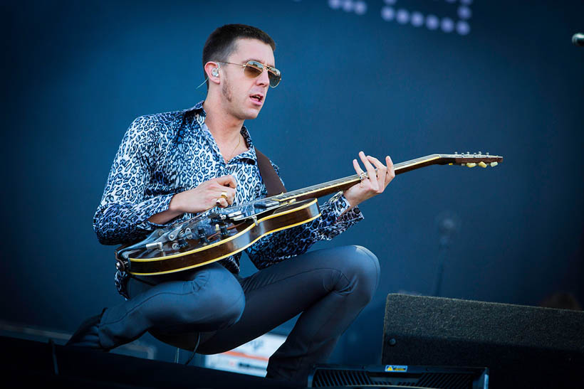 Miles Kane live op Rock Werchter Festival in België op 3 juli 2014