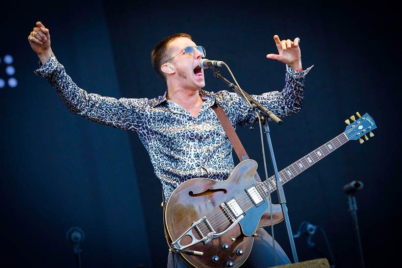Miles Kane live op Rock Werchter Festival in België op 3 juli 2014
