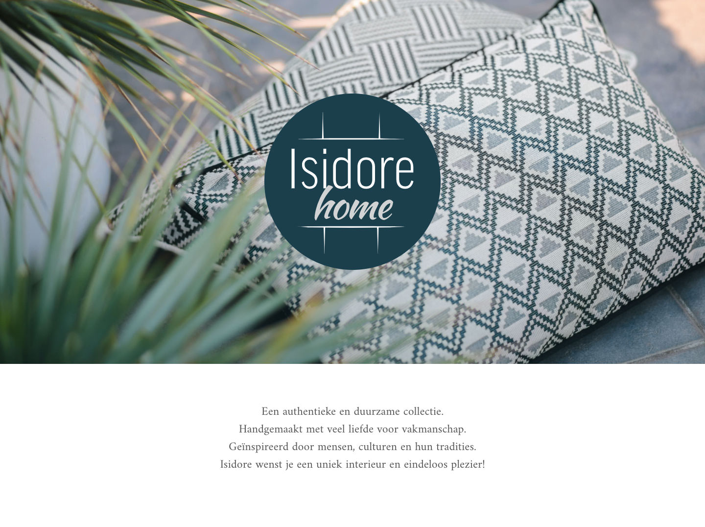 The intro page of Isidore.