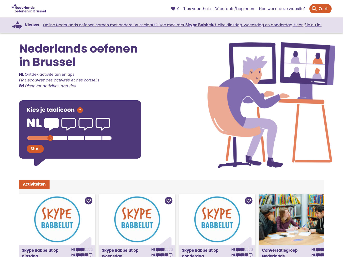 mond Consumeren Toestand Nederlands Oefenen in Brussel - Development of Website - Bart Vander Sanden